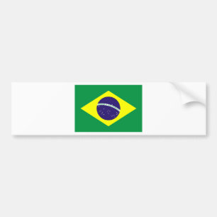 Brazil Flag Design Bumper Sticker