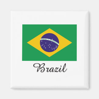Brazil Flag Design Magnet