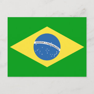 Brazil Flag Design Postcard