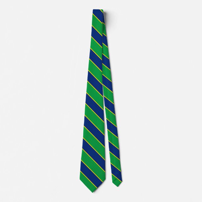 Brazil Flag Elegant Tie (Front)