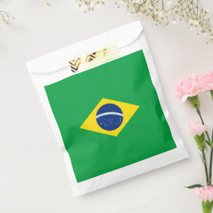 Brazil flag favour bags