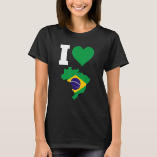 Brazil Flag for Brazil   I Love Brazil 1 T-Shirt