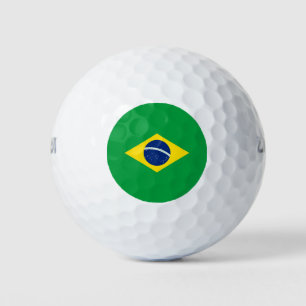 Brazil flag golf balls