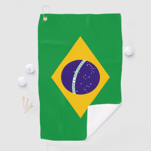 Brazil Flag Golf Towel