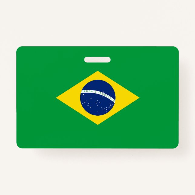 Brazil flag ID badge (Front)