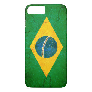 Brazil Flag in Grunge iPhone 8 Plus/7 Plus Case
