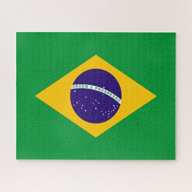 Brazil Flag Jigsaw Puzzle (Horizontal)