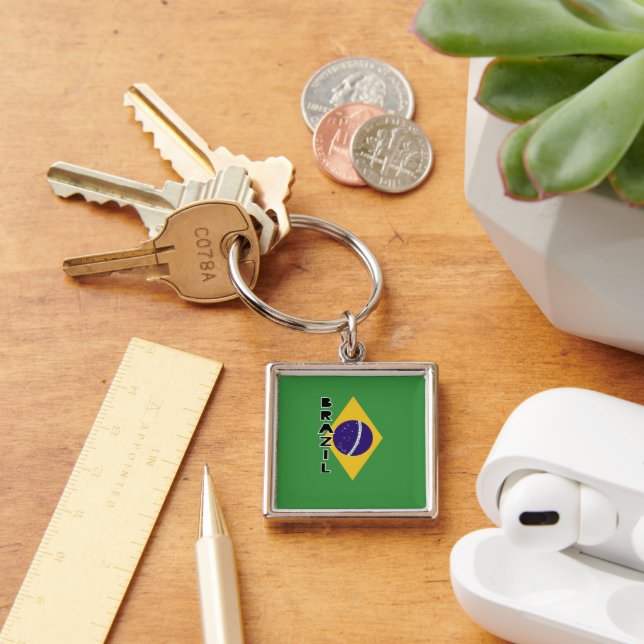 Brazil Flag Key Ring (Desk)