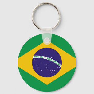 Brazil flag key ring