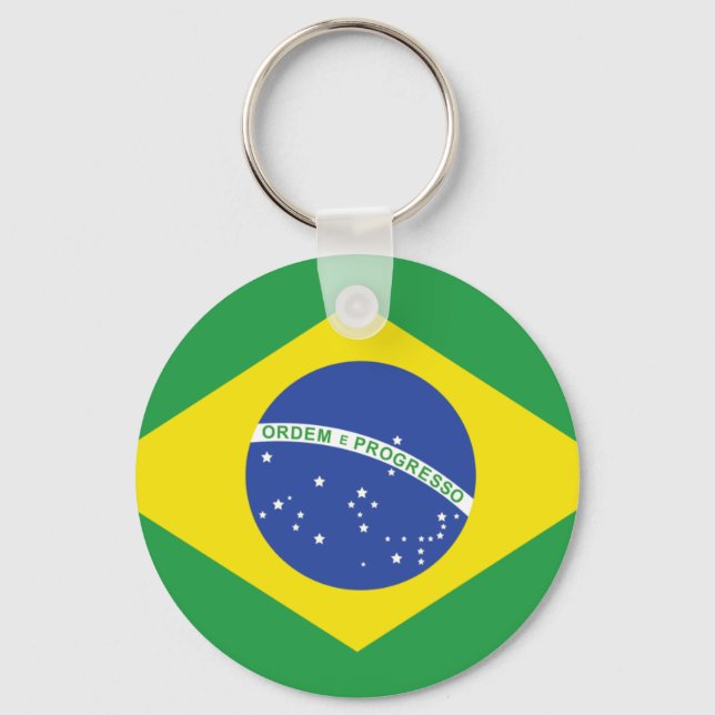 Brazil Flag Key Ring (Front)