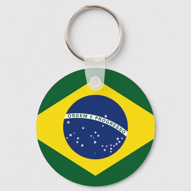 Brazil flag key ring (Front)