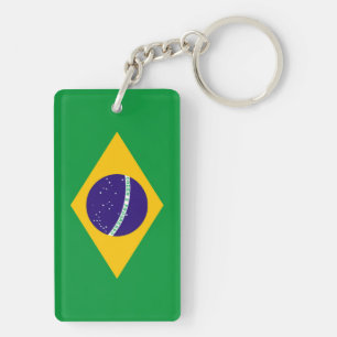 Brazil Flag Key Ring