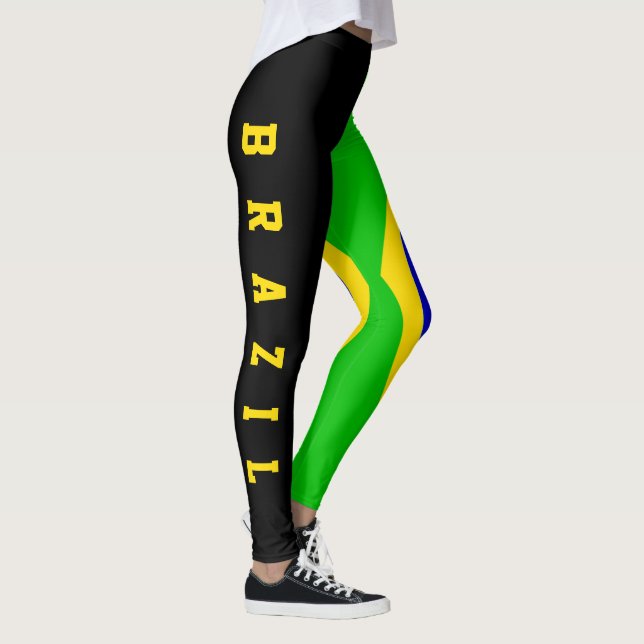 Brazil Flag Leggings (Right)