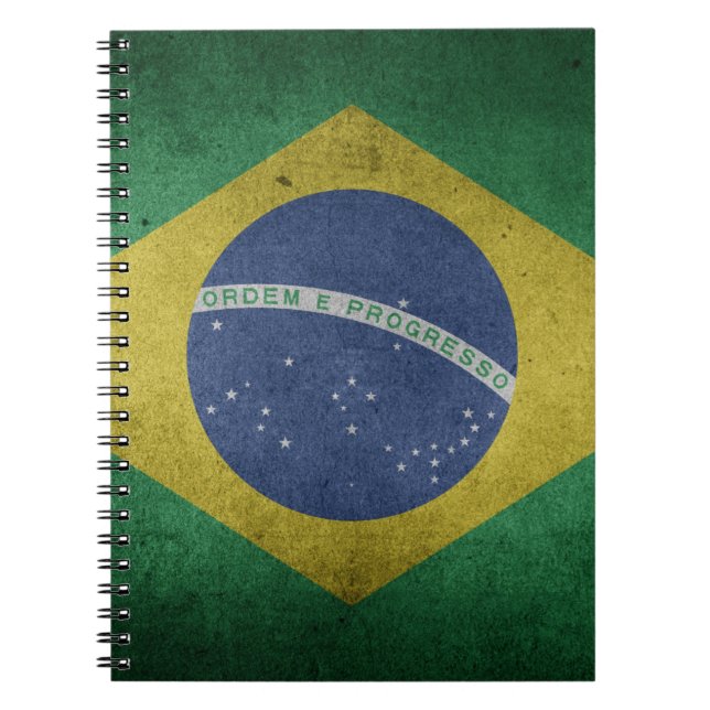 Brazil Flag Love Brazilian Pride Football Soccer Notebook (Front)