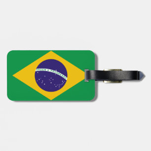 Brazil Flag Luggage Tag