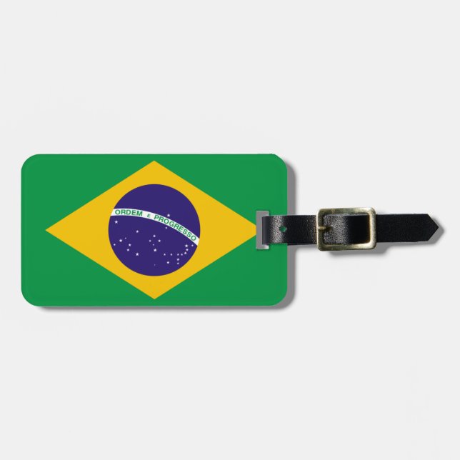 Brazil flag luggage tag (Front Horizontal)