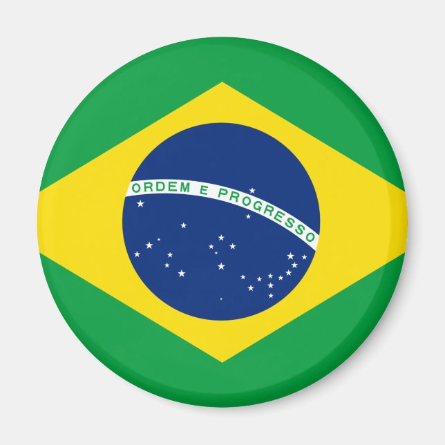 Brazil flag Magnet (Front)