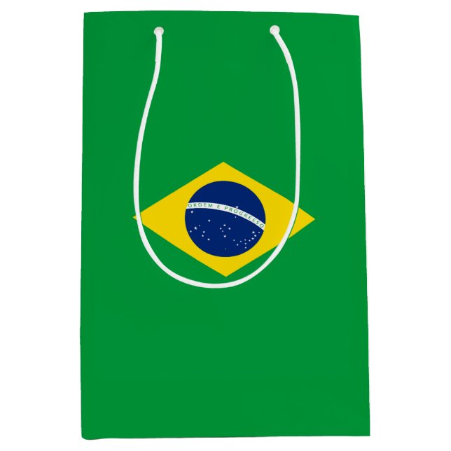 Brazil flag medium gift bag (Front)