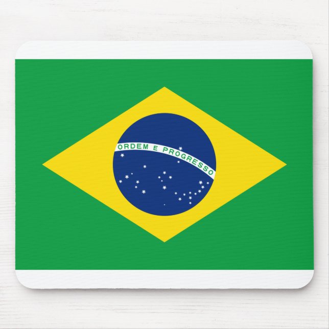 Brazil Flag Mouse Mat (Front)
