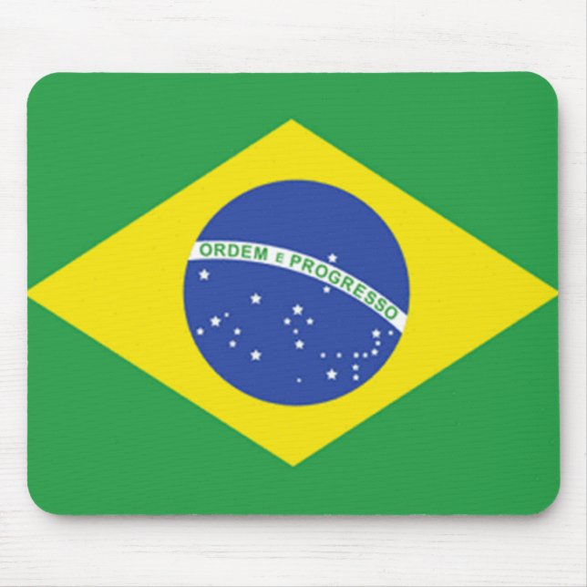 Brazil Flag Mouse Mat (Front)