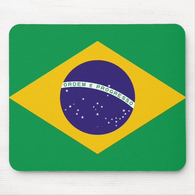 Brazil Flag Mouse Mat (Front)
