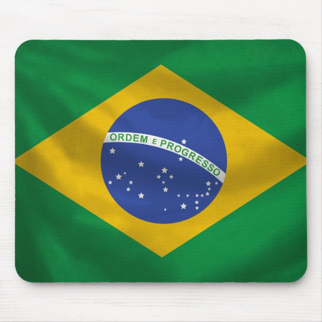Brazil Flag Mousepad (Front)