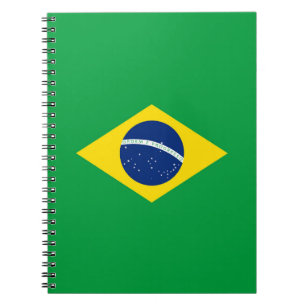 Brazil flag notebook
