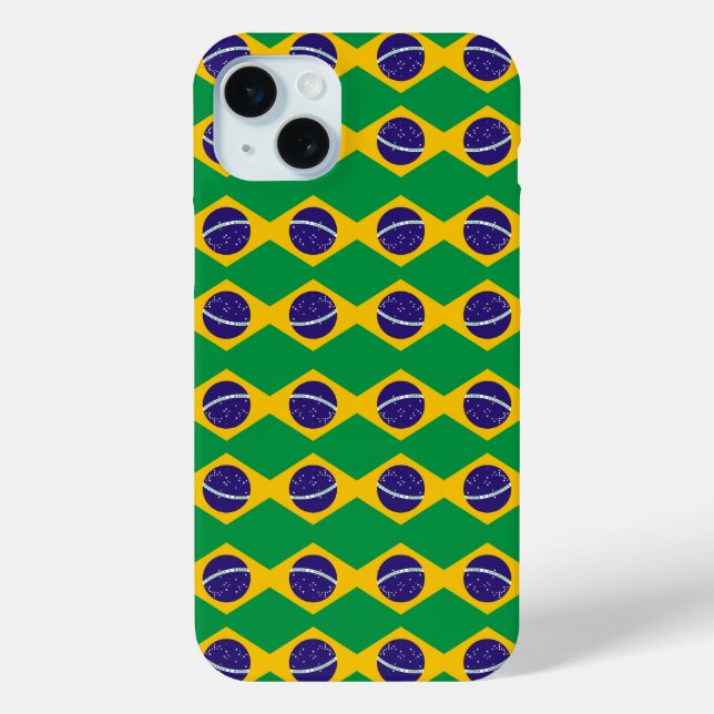 Brazil flag pattern Case-Mate iPhone case (Back)