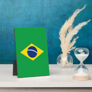Brazil flag plaque