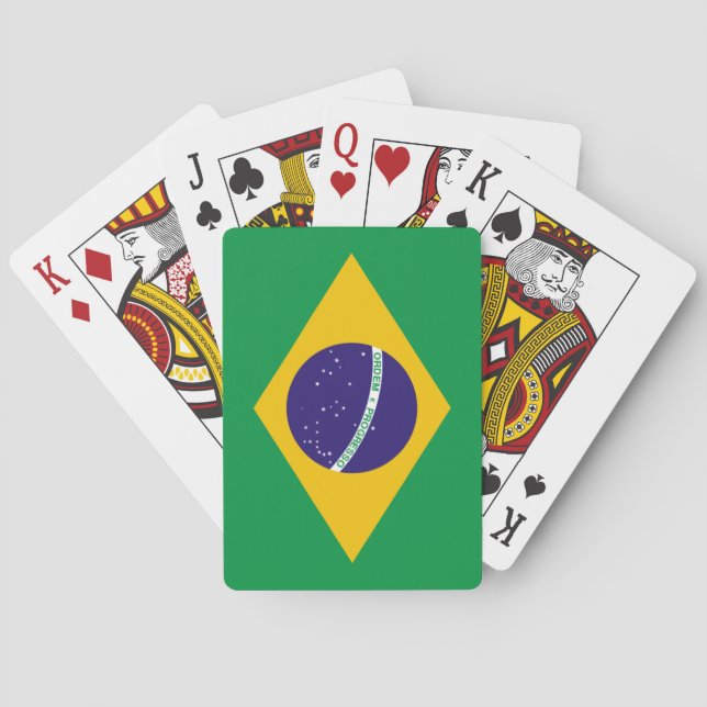 Brazil flag playing cards (Back)