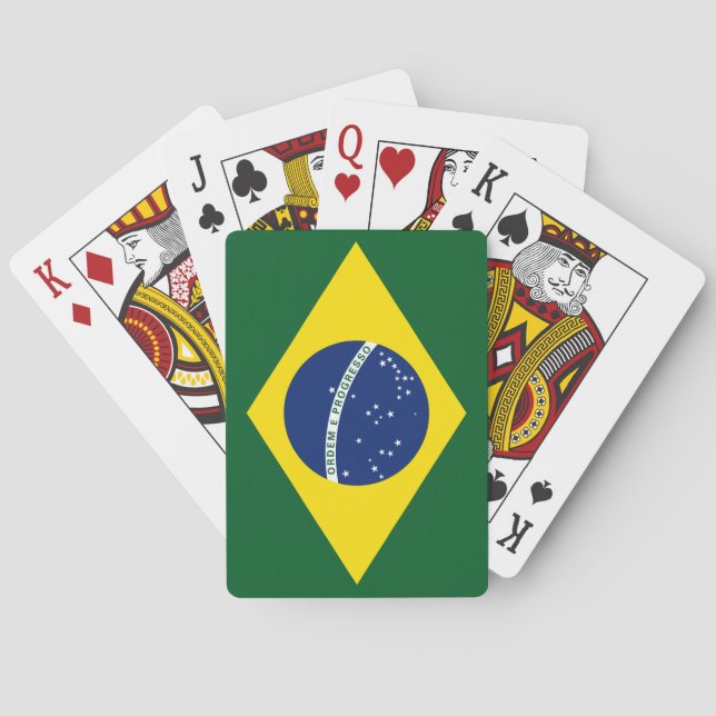 Brazil flag playing cards (Back)