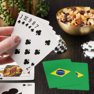 Brazil flag playing cards