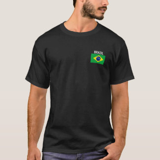 Brazil Flag Pocket Brazilian Family Roots Men Wome T-Shirt