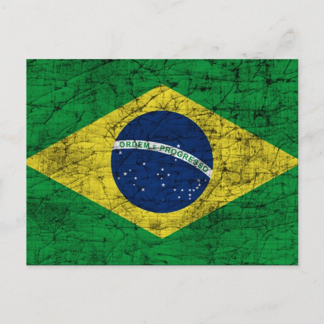 brazil flag postcard (Front)