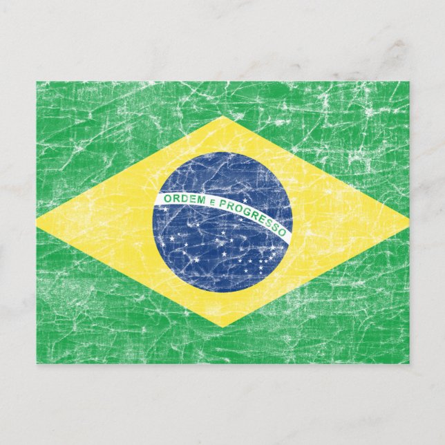 brazil flag postcard (Front)