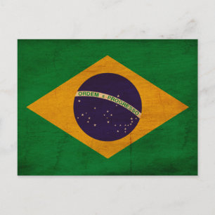Brazil Flag Postcard