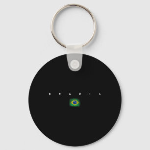 Brazil Flag Pride Vintageretro Soccer Brazilian Fo Key Ring