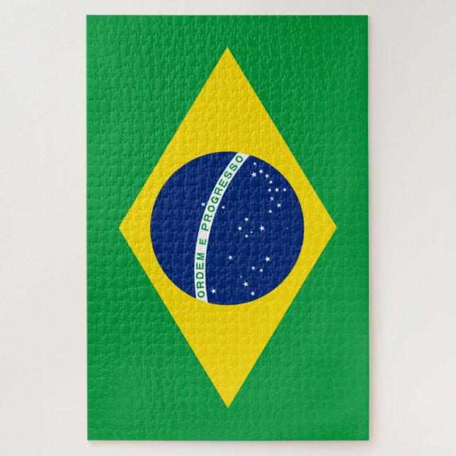 Brazil flag Puzzle (Vertical)