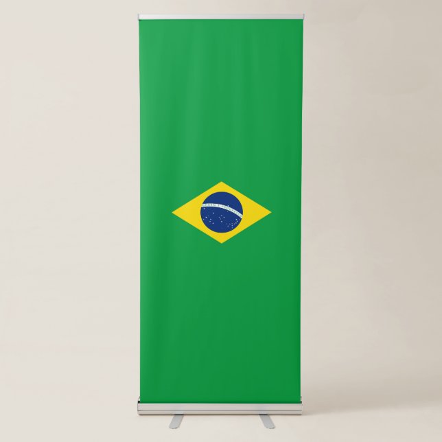 Brazil flag retractable banner (Front)