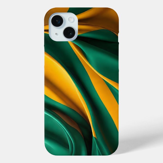 Brazil flag silk texture Case-Mate iPhone case (Back)