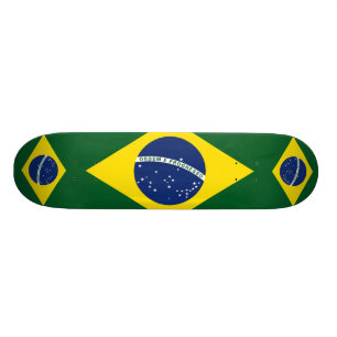 Brazil flag skateboard