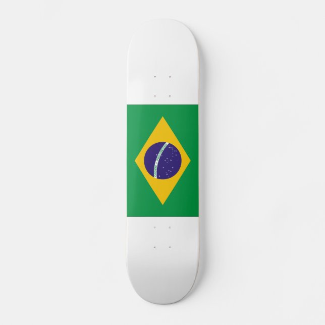 Brazil Flag Skateboard (Front)