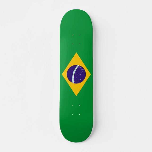Brazil Flag Skateboard (Front)
