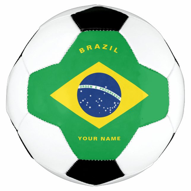 Brazil Flag Soccer Ball (Front)