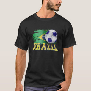 Brazil Flag Soccer Brazilian Fans Support Football T-Shirt