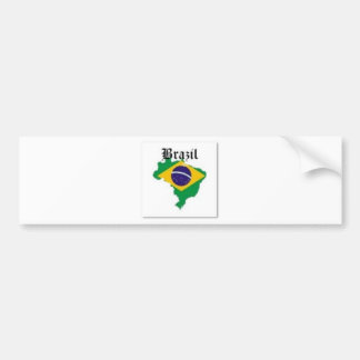 BRAZIL FLAG  T-SHIRT AND ETC BUMPER STICKER