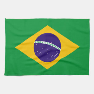 Brazil Flag Tea Towel