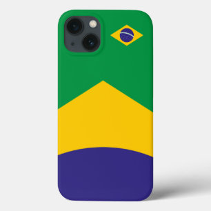 Brazil Flag Theme iPhone 13 Case