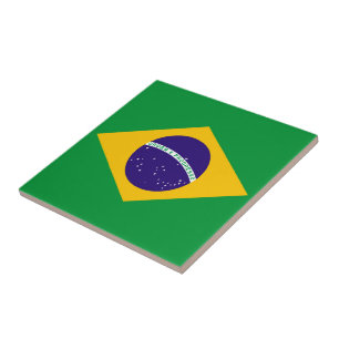 Brazil Flag Tile