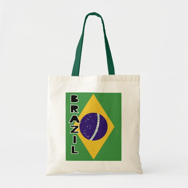 Brazil Flag Tote Bag (Front)